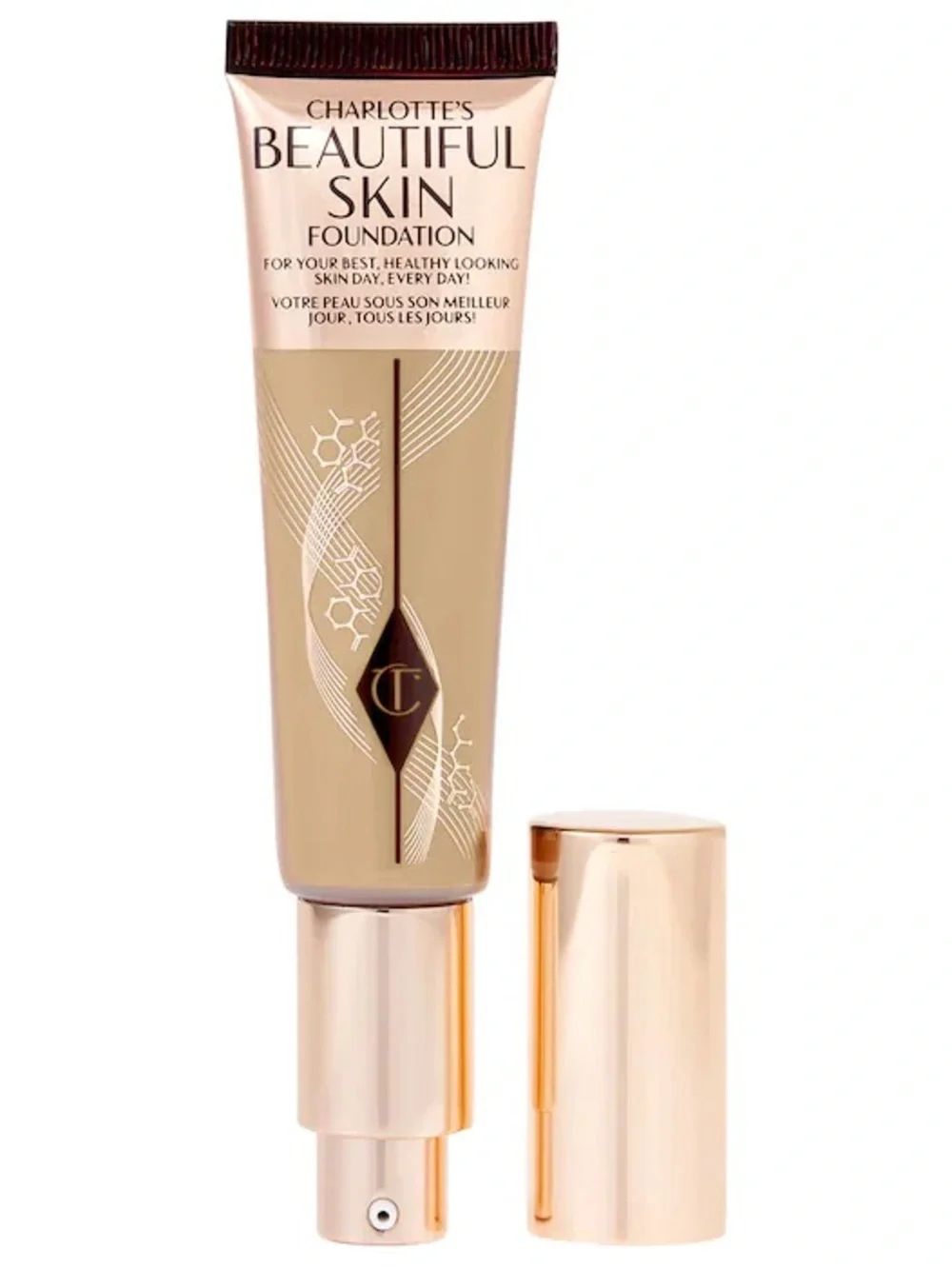 NEW Charlotte Tilbury Beautiful Skin Medium Coverage Liquid Foundation